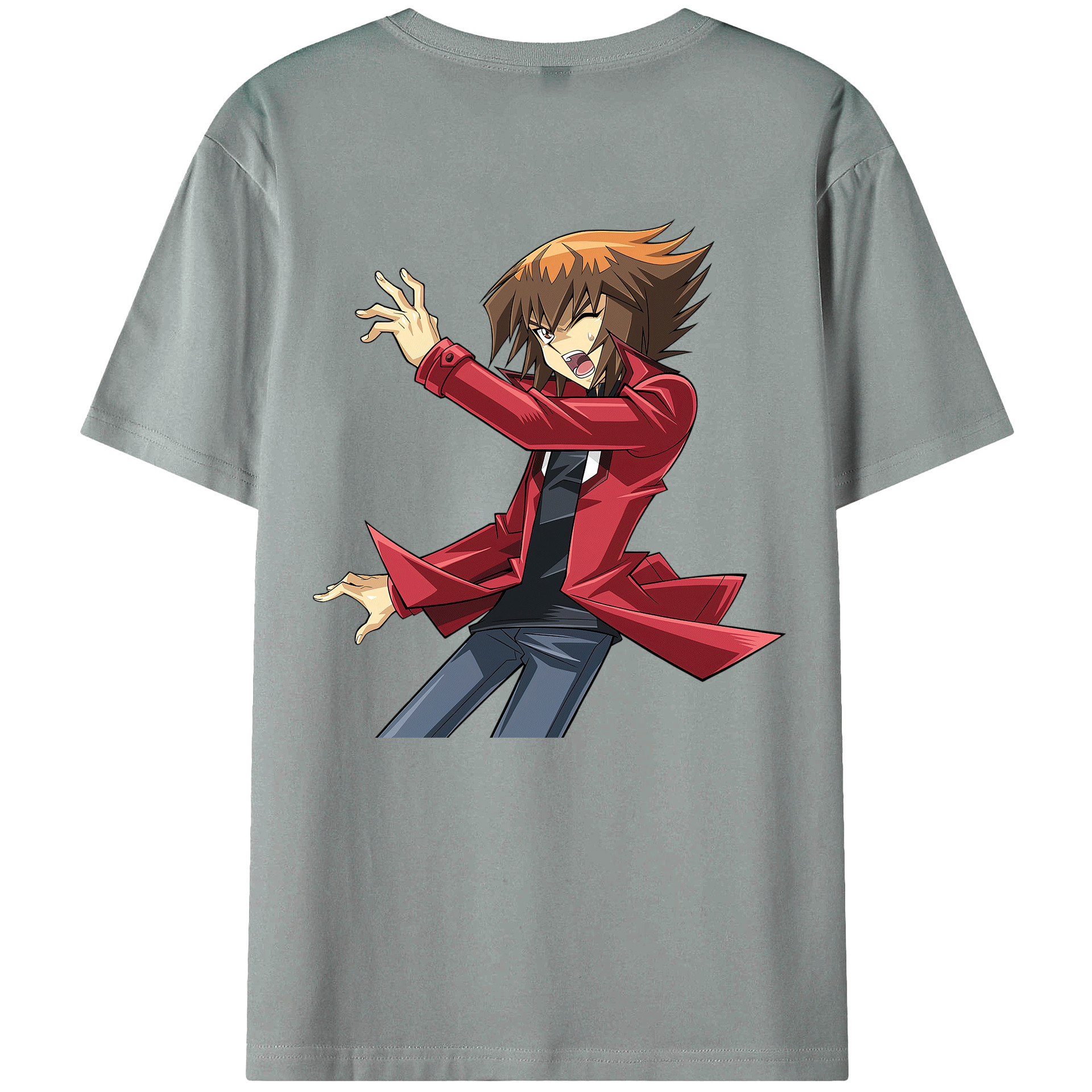 （画像用） 遊☆戯☆王 Yu-Gi-Oh! 綿100％ メンズ半袖Tシャツ（バックプリント） 通気性